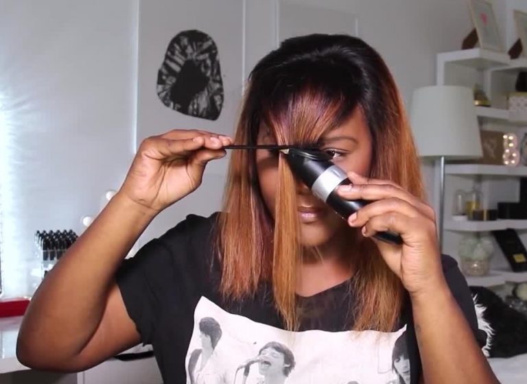 How To Cut Your Own Hair With Bangs — Caregiving Link